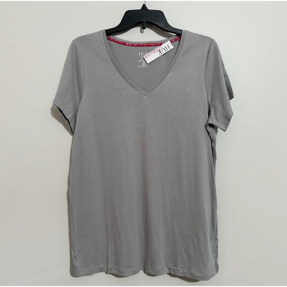 HUE Pajama Top Womens Small Gray Sleepwear Cozy Comfy Lounge Modern Minimalism - Picture 1 of 6